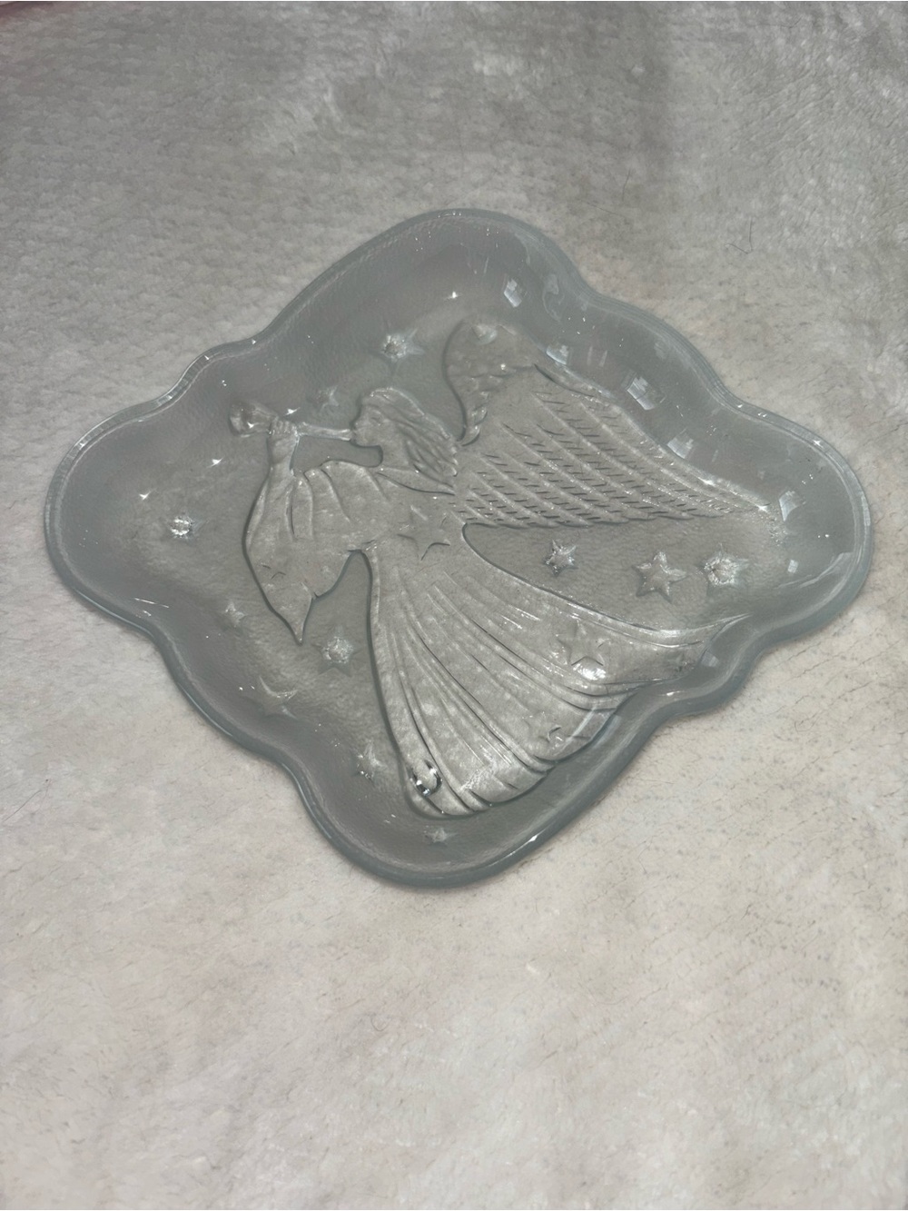 Decorative Angel Glass Tray - NEW